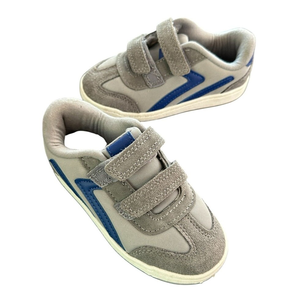 Cat & Jack Gray and Blue Sneakers 11